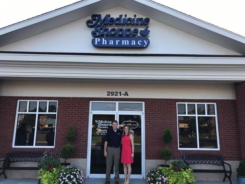 Matthew and Lauren Bethel at The Medicine Shoppe Pharmacy in Valdosta